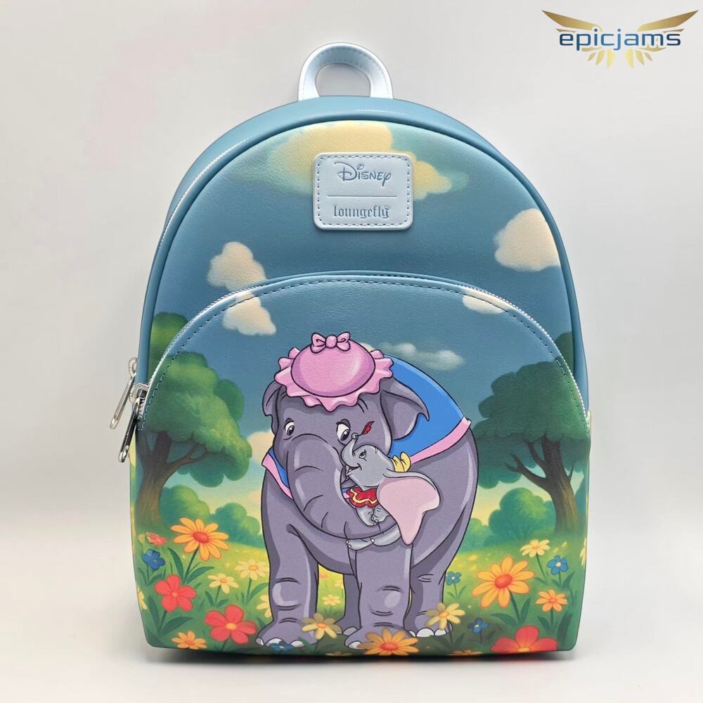 Loungefly Disney Dumbo Flower Field Mini Backpack New